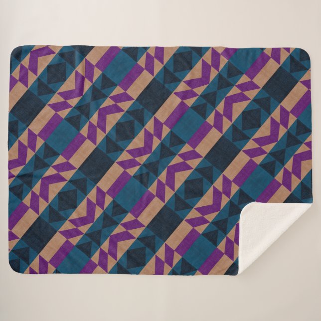 Azteken-Muster Sherpadecke (Vorderseite (Horizontal))