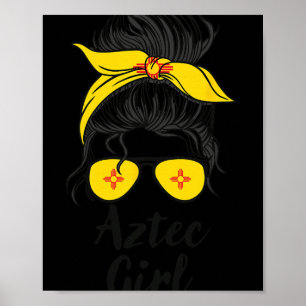 Azteken New Mexico Frauen Mädchen Poster