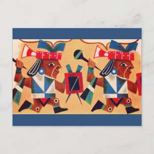 Azteken Postkarte