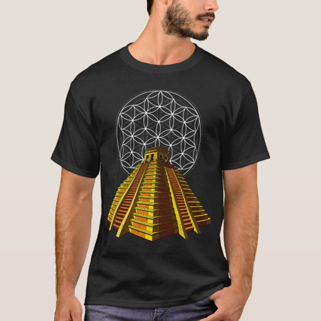 Azteken-Pyramide T-Shirt (Vorderseite)