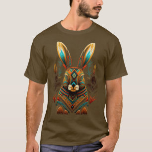 Azteken Rabbit Azteca Art Indigenas Mexiko Stil un T-Shirt
