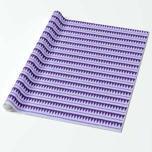 Aztekengebirge - Pulverblau auf Lila Geschenkpapier