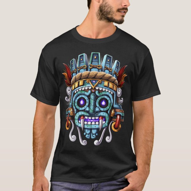 Aztekengott Tlaloc T-Shirt (Vorderseite)