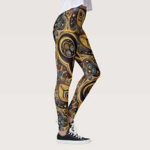 Aztekenkunst, lebendig, die Kultur reflektiert Leggings