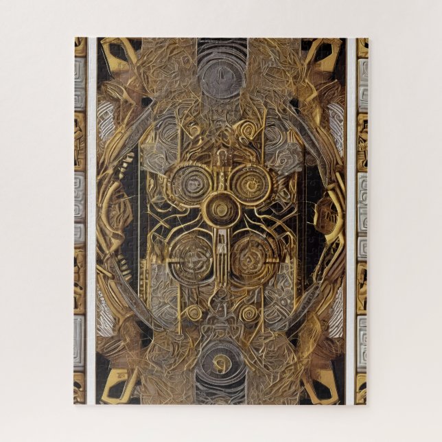 Aztekenkunst reich und lebendig puzzle (Vertikal)