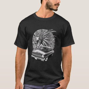 Aztekenprinzessin Frau Chicano Mexikanisch Azteken T-Shirt