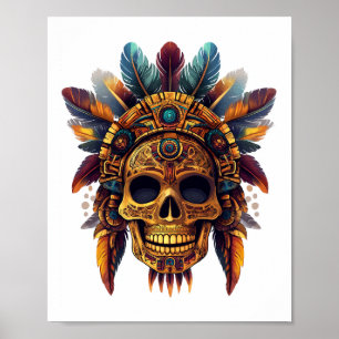 Aztekenschädelreliquie Poster