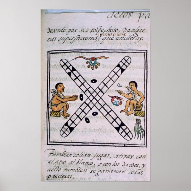 Azteker spielen Patoli Poster (Vorne)