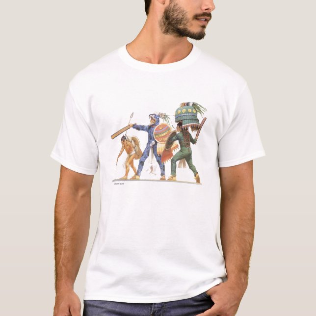 Aztekische Krieger T-Shirt (Vorderseite)