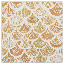 AZTEKISCHE MEERJUNGFRAU goldene Stammes- Skalen Stoff