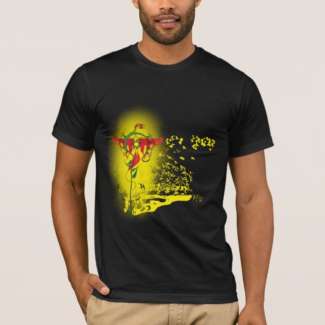 Aztekische Reihe "Phoenix" durch julianisches P T-Shirt (Vorderseite)