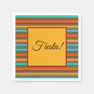 Aztekische Streifen "Fiesta" Serviette