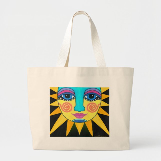 Aztekische Sun-Tasche Jumbo Stoffbeutel (Vorne)