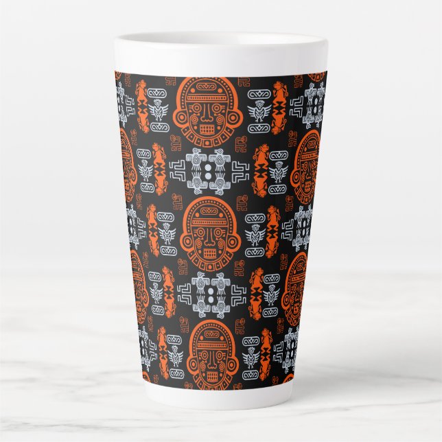 Aztekische Wohngestaltung Milchtasse (Vorderseite)