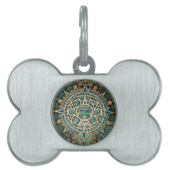 Aztekischer alter runder Disc-Mayakalender Tiermarke (Vorderseite)