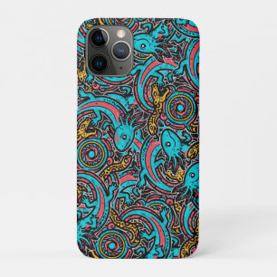 Aztekischer Axolotl Xolotl Stammesmuster Mythologi Case-Mate iPhone Hülle
