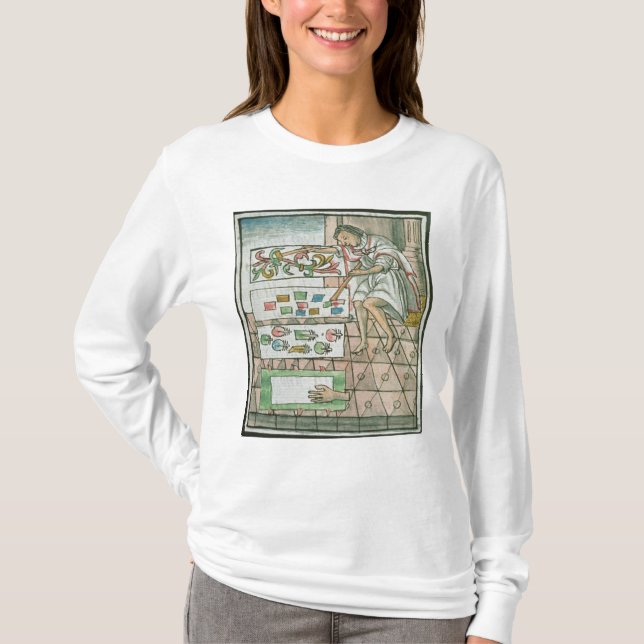 Aztekischer Federhandwerker T-Shirt (Vorderseite)