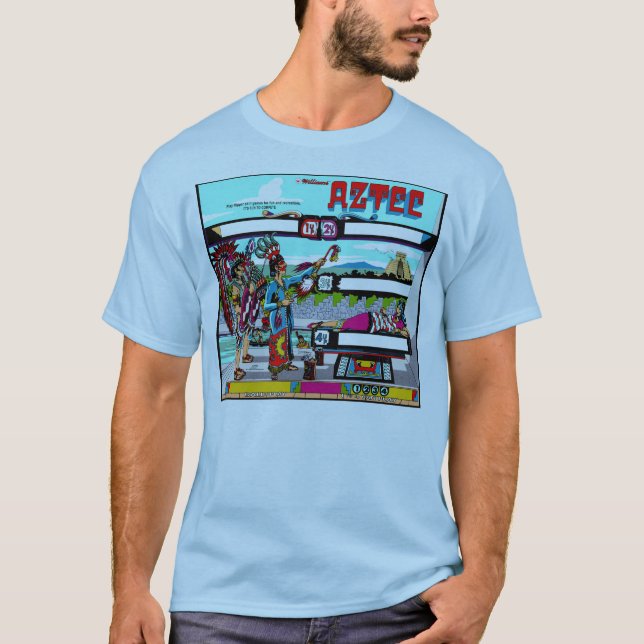 Aztekischer Flipperautomat T-Shirt (Vorderseite)