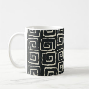 Aztekischer Hintergrund Vintages Retromuster Kaffeetasse