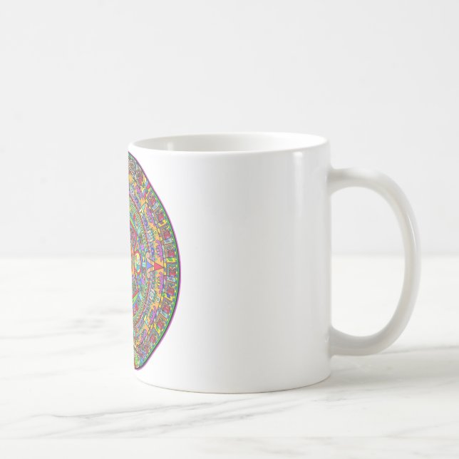 Aztekischer Kalender Kaffeetasse (Rechts)