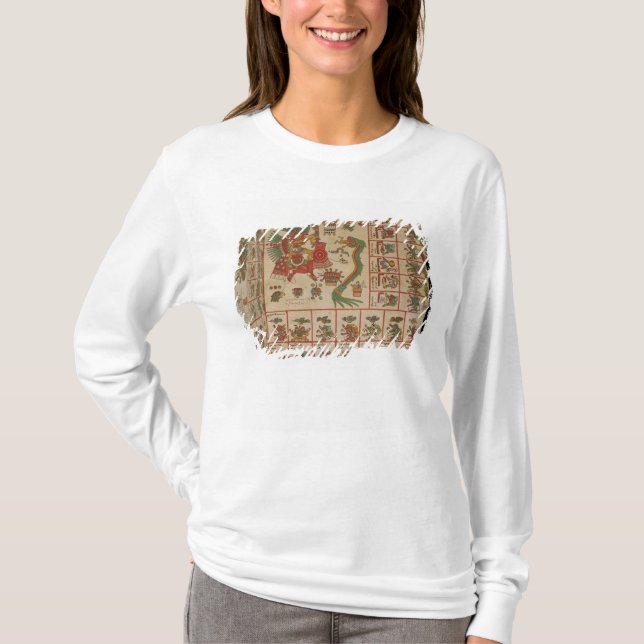 Aztekischer Kodex Borbonicus T-Shirt (Vorderseite)