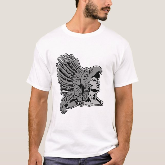 aztekischer Krieger T-Shirt (Vorderseite)