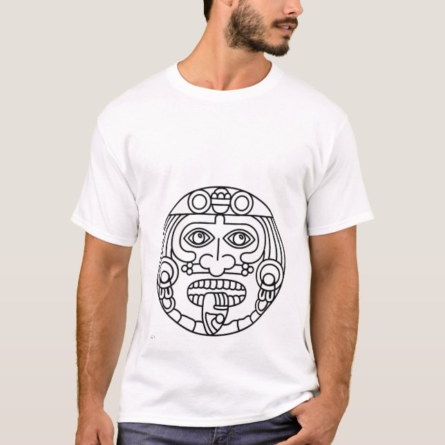 Aztekischer Mann T-Shirt (Vorderseite)