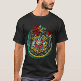 Aztekischer Quetzalcoatl Ouroboros T-Shirt