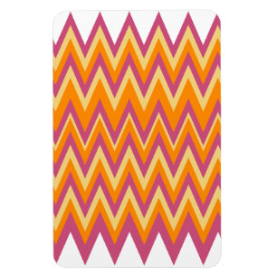 Aztekischer Stammes- Zickzack Magnet