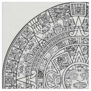 Aztekischer Sun-Mayakalender auf IRGENDEINER Stoff