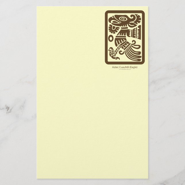 Aztekisches Cuauhtli - Eagles (Brown) Briefpapier (Vorderseite)