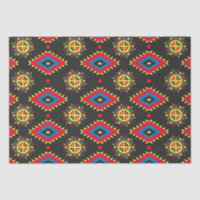 Aztekisches farbiges Muster