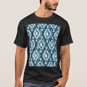 Aztekisches geometrisches Stammes-Navajo-Muster T-Shirt