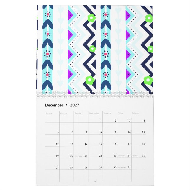 Aztekisches Mädchen Kalender (Dez 2027)