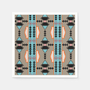 Aztekisches mexikanisches geometrisches Muster Serviette