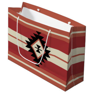 Aztekisches Muster Große Geschenktüte