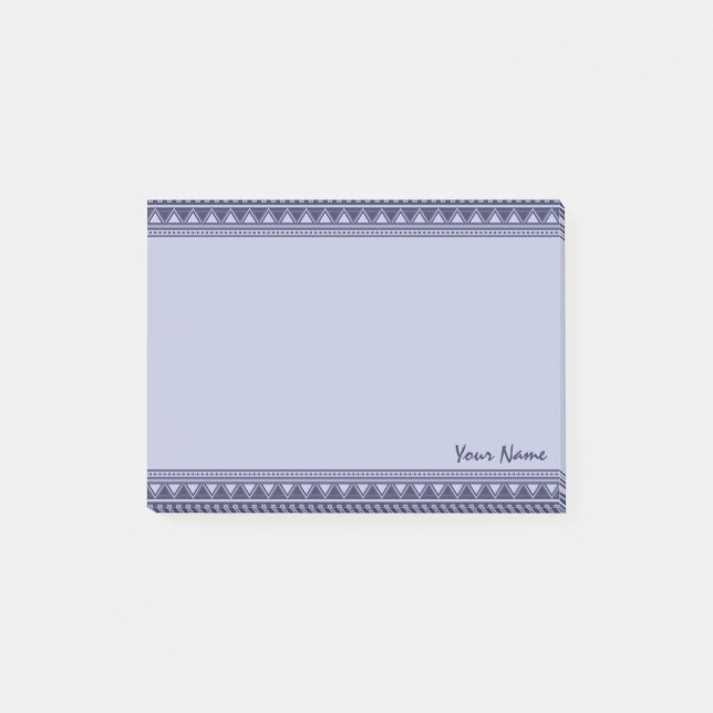 Aztekisches Muster-kundenspezifische Post-it Klebezettel (Vorderseite)