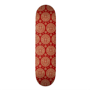 Aztekisches Muster Skateboard