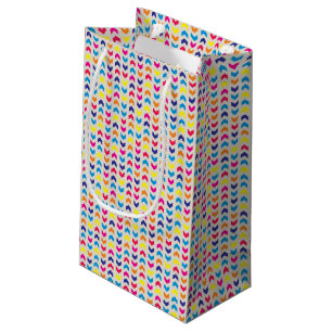 Aztekisches Zickzack buntes Kleine Geschenktüte