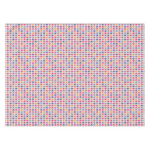 Aztekisches Zickzack buntes Muster Tischdecke
