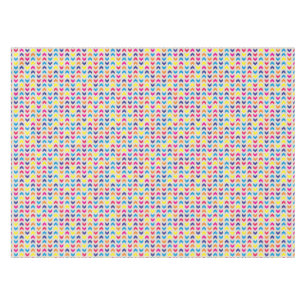 Aztekisches Zickzack buntes Tischdecke