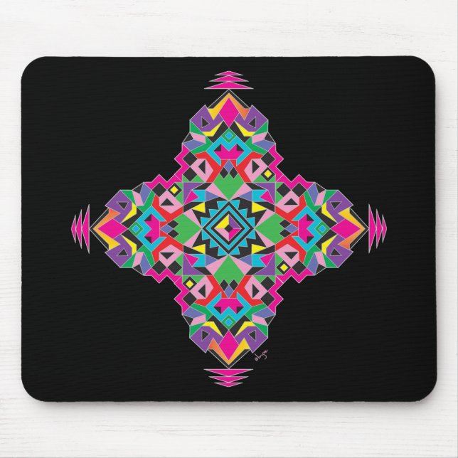 Aztez Muster Design Mousepad (Vorne)