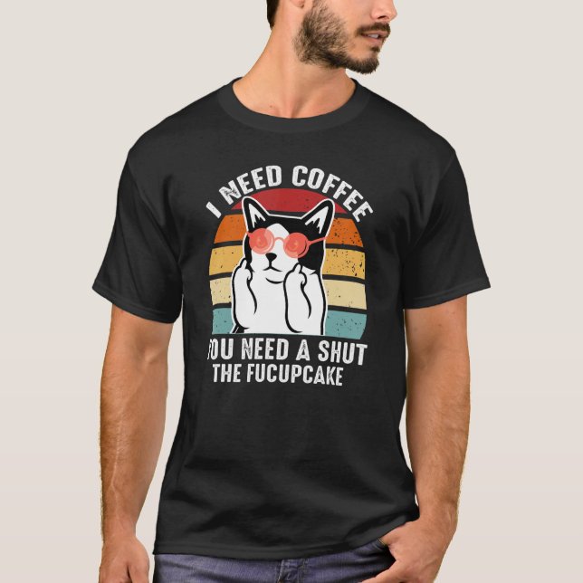 Azuco   Coffee Cat T-Shirt (Vorderseite)