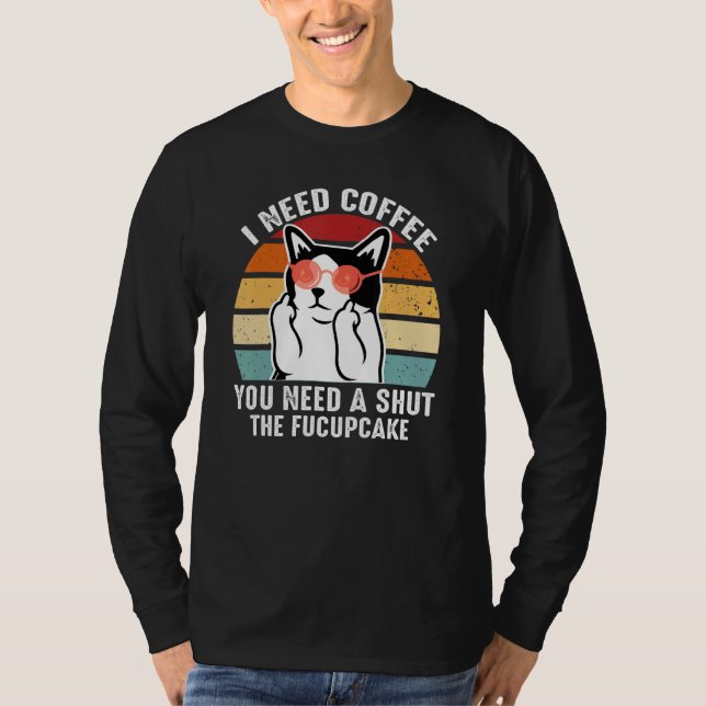 Azuco   Coffee Cat T-Shirt (Vorderseite)