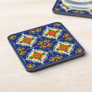 Azul Flor Mosaik Getränkeuntersetzer