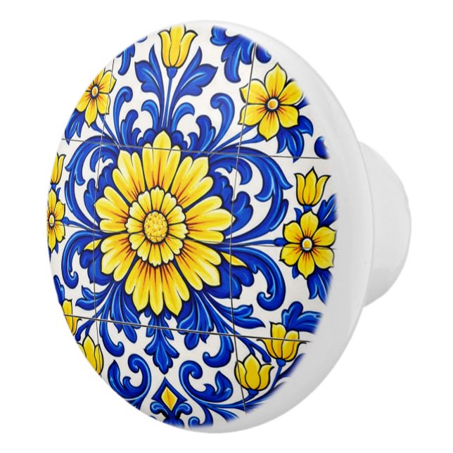 Azul Flor Solene  Keramikknauf (Rechts)