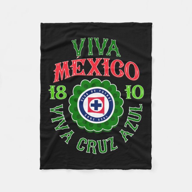 Azul - Mexikos Unabhängigkeitstag Fleecedecke (Vorderseite)