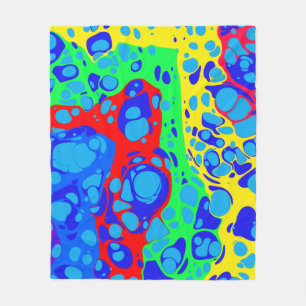 Azul - Modernes, abstraktes Design Fleecedecke