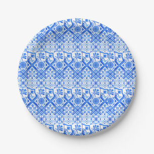 Azul Pattern Pappteller