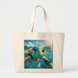 Azul the Turtle's Öko Call - Tasche mit einer Miss